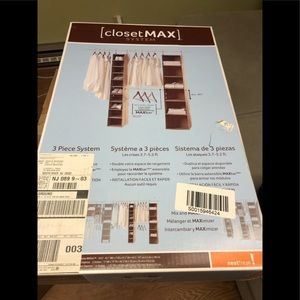 Closet organizer 3 piece